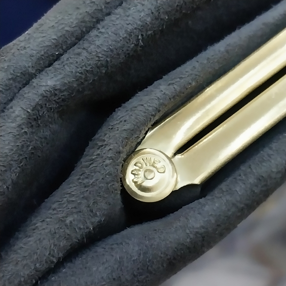 1950s Suede Shoulder Bag Convertible Clutch Madwed Gray Foldover Gold Chain - Picture 9 of 9